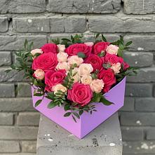 Цветочная композиция из Розы в коробке #REPLACE_PRED# Брусянский