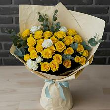 Букет цветов из:  Розы в Брусянский