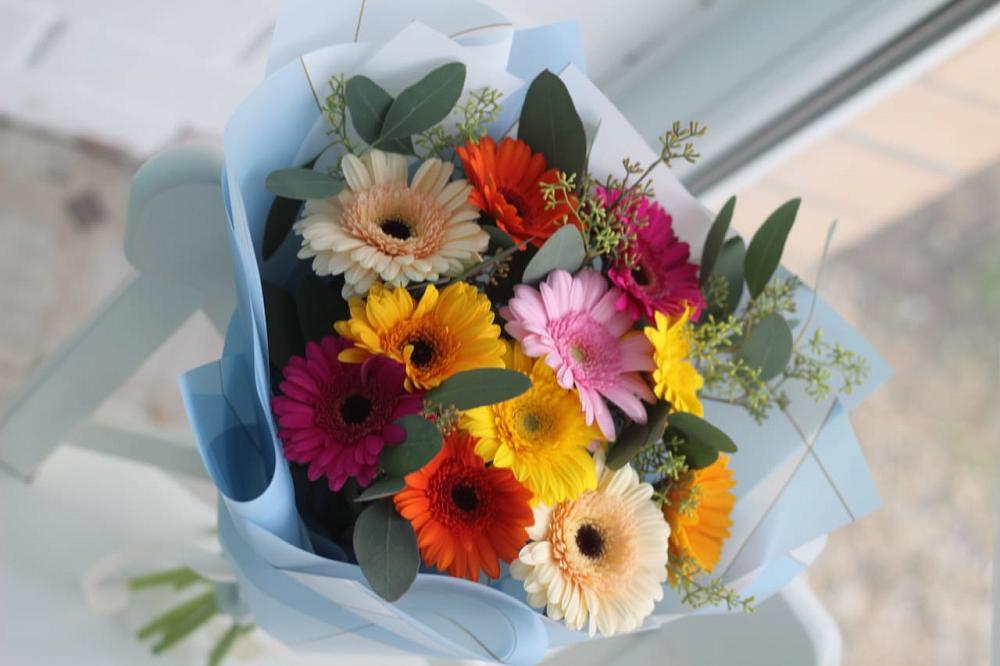 Букет цветов из: Герберы в Брусянский