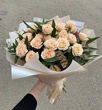 Букет Кремовые розы Латте в Брусянский