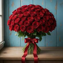 Букет Красные розы Блэк Меджик в Брусянский