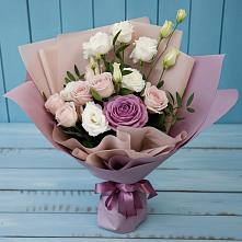 Букет цветов из:  Розы и Лизиантусы в Брусянский