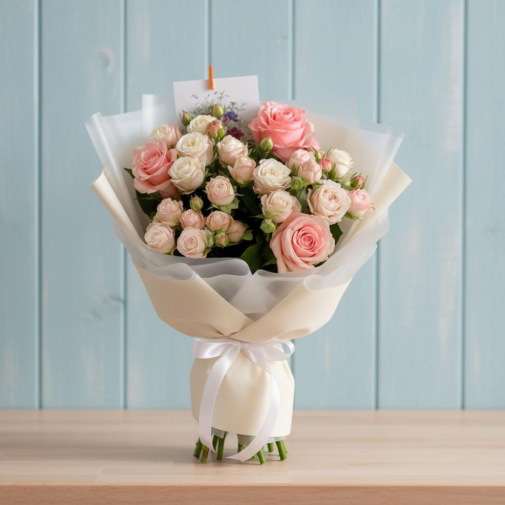 Букет цветов из: Розы в Брусянский