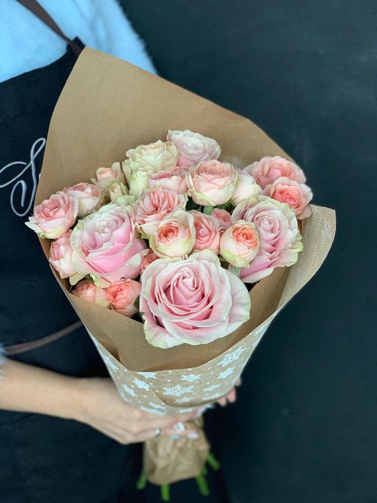 Букет цветов из: Хризантемы и Розы в Брусянский