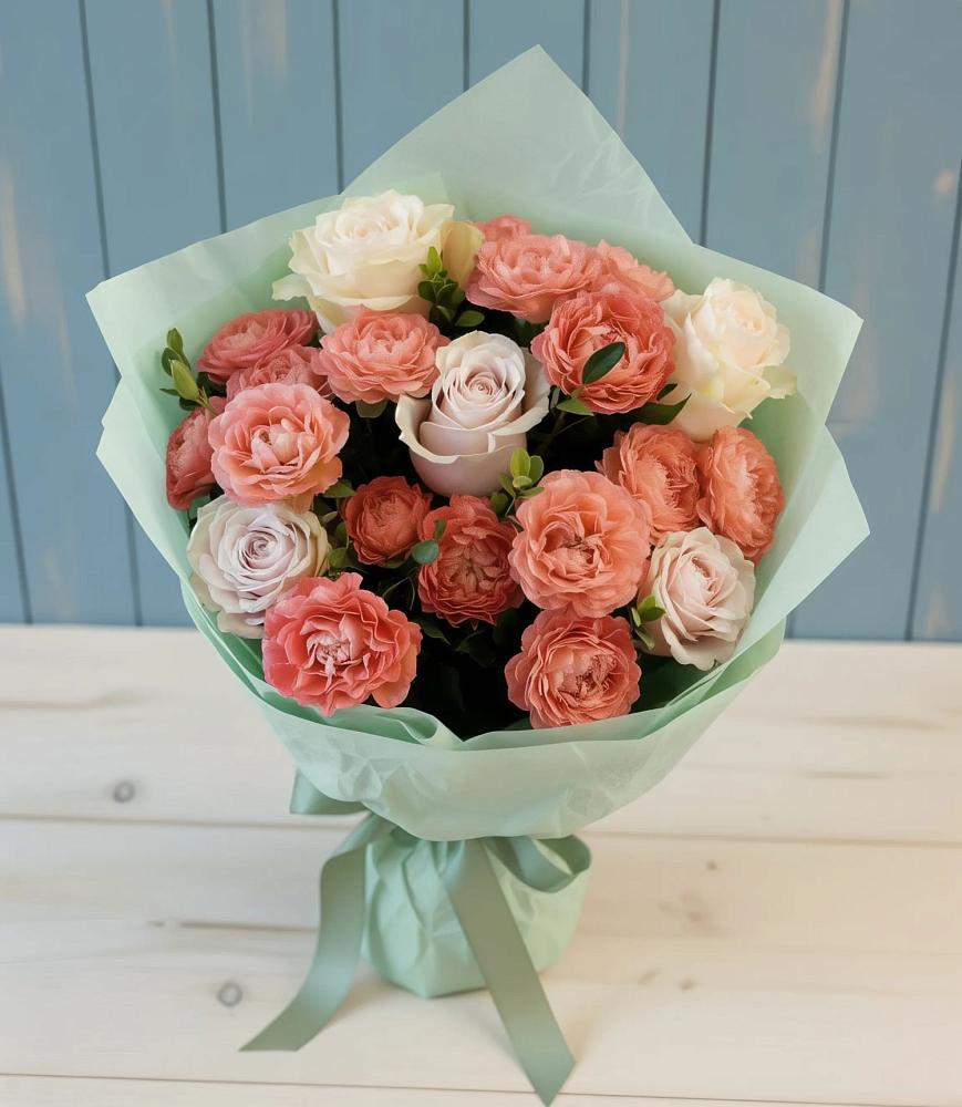 Букет цветов из: Розы в Брусянский