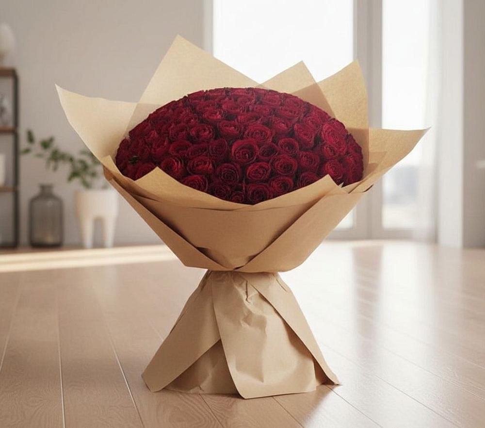 Букет 101 Красная роза в Брусянский