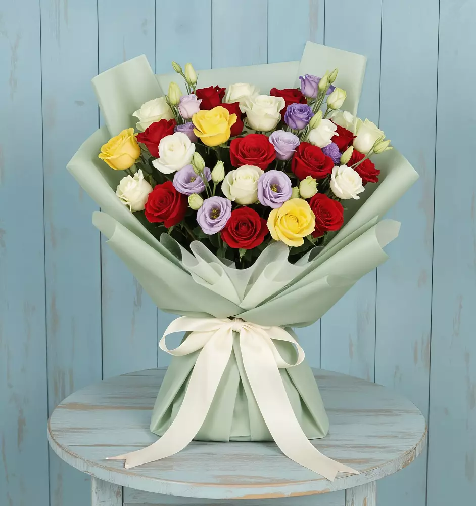 Букет цветов из: Розы в Брусянский