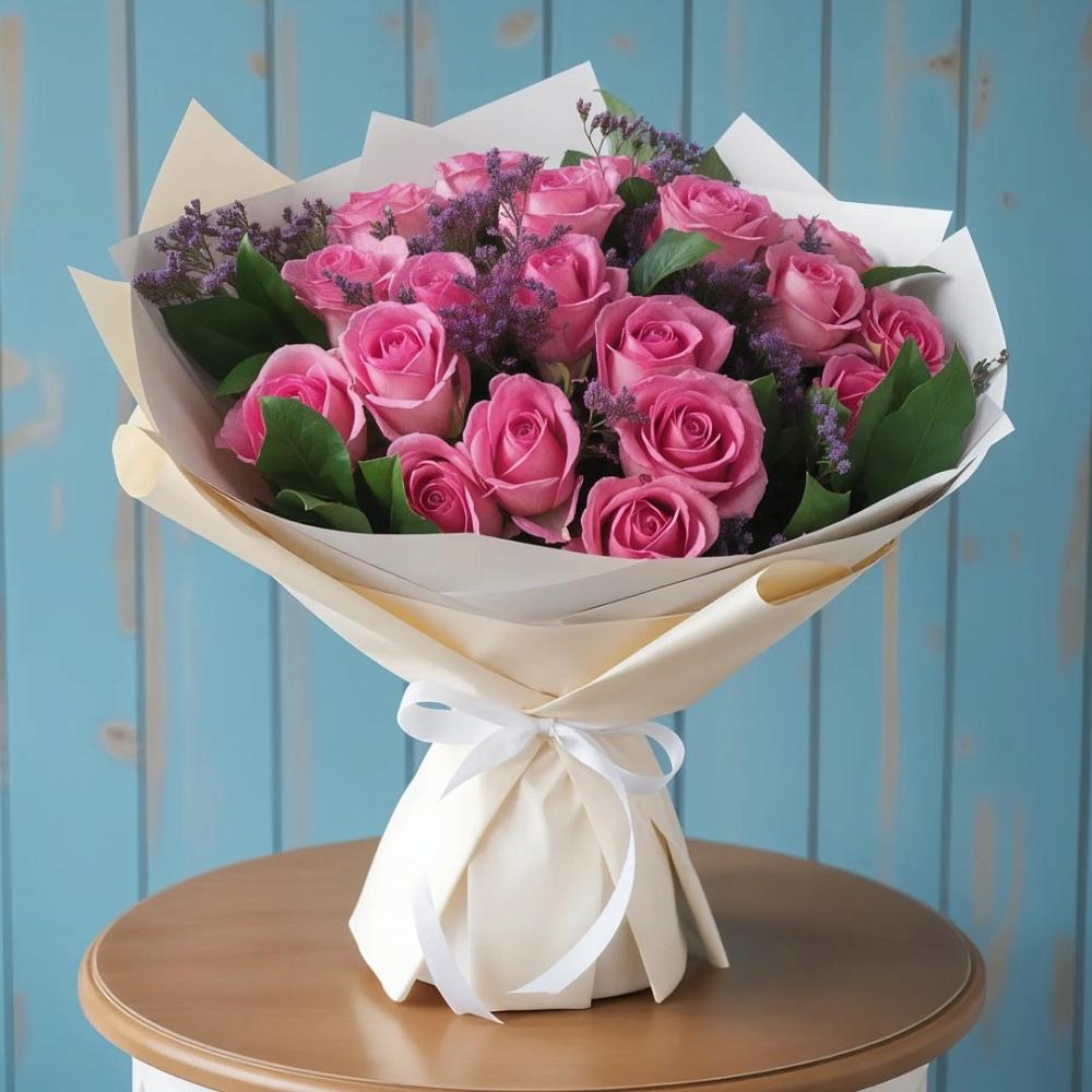 Букет цветов из: Розы в Брусянский