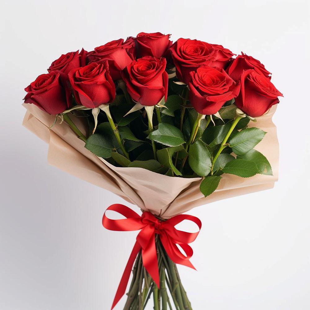 Букет 11 Красных роз Эдлесс Лав в Брусянский