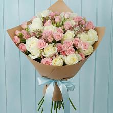 Букет цветов из:  Розы в Брусянский