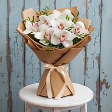 Букет цветов из:  Орхидеи и Розы в Брусянский